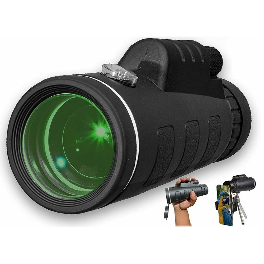 High Power MONOCULAR Telescope 40X60 BAK4 with Tripod and Smartphone Holder‎